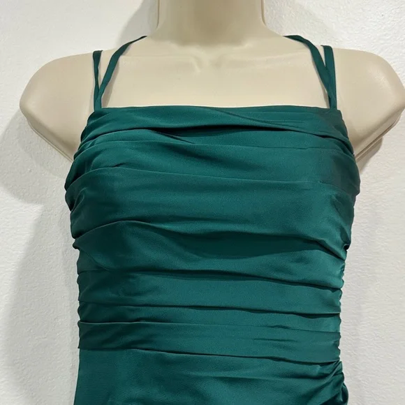 Azazie Teal Maxi Dress - Picture 4 of 16